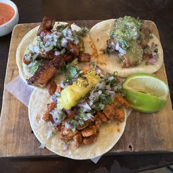 Tacos X Mezcal signature dishes QuesabirriaOaxaca BowlMahi-Mahi Tacos